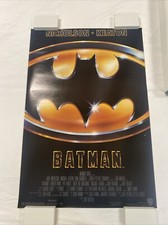 NOS 1989 BATMAN ORIGINAL ROLLED UNUSED 27x40 ONE SHEET MOVIE POSTER KEATON DC picture