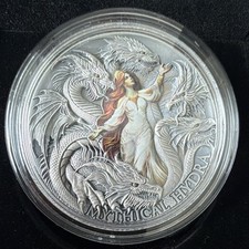 Mint XXI 2025 Cameroon 2000 Francs CFA Mythical Hydra 2oz Silver .999 COA picture