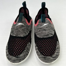 SPEEDO Junior Girls Original Surfwalker Shoes Lg 4-5 Gray/Black/Pink Brand New picture