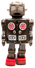 Vintage Horikawa Tin Robot Space Man Made in Japan Showa Retro 27cm picture
