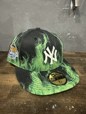 New Era Hat Club FLAME GHOULS NEW YORK YANKEES 1999 WORLD SERIES HORROR PACK picture