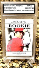 Graded Gem-Mt 10 SHOHEI OHTANI Rookie Card 2018 LEAF ROOKIE ACHIEVEMENT #RA-01 picture