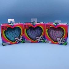 NeeDoh Good Vibes Only Heart - AUTHENTIC Schylling toy Nee Doh - Pick Style picture
