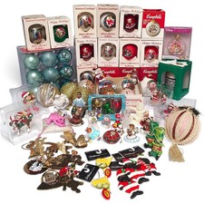 Huge 103pc VTG Christmas Ornaments Lot Excellent Condtion Variety Of Brands picture