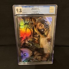 ARIA ANGELA #1 Incentive ALTERNATE VARIANT Holo Foil chromium VTG CGC 9.8 Gem picture