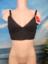 Nwt SPANX Women's Comfort Bralette Size Large Black Color picture
