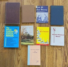 Lot of 9 Dr Jack Hyles Books Signed Autograph Sunday School Manual Vintage picture