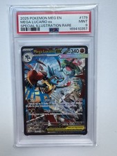 The Pokémon Company Pokémon TCG Mega Lucario ex 179/132 SIR Holo Eng PSA 9🔥 picture