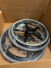 NEW Pair 24” Quickie Pneumatic Airless Insert X-Core Mag Wheels Tires by Sunrise picture