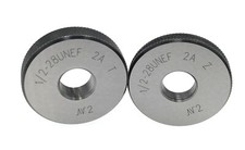 Thread Ring Gages 1/2-28 UNEF 2A Go NoGo Gage Gauge check inspect Threads 1/2 28 picture