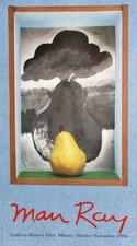 Man Ray Pear Galleria Bianca Pilot Italy 1986 Poster 18 x 31-1/2 picture