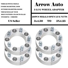 4PCS 5X4.5(114.3MM) TO 5X4.25(107.95 MM) WHEEL ADAPTERS 1.25