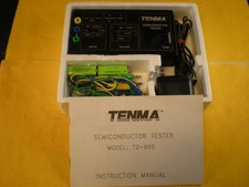 Tenma Semiconductor Tester Model 72-965, Leads, Manual + Extra (SEE DESCRIPTION) picture