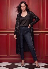 Roaman's Women's Plus Size Sequin Duster picture
