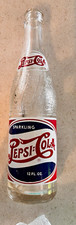 Pepsi Pepsi-Cola Sparkling Soda Advertising Bottle 12 fl oz Clear Glass picture