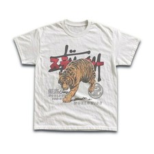 Vintage Tiger Insect Graphic Unisex Crew Neck Short Sleeve Tee picture