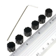 6 High Quality Precision Instrument Control Knobs, Full Aluminum with set screw, picture