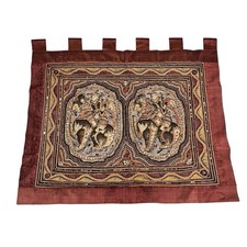 Vintage Burmese Kalaga Double Tapestry 31” X 39” picture
