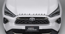 GENUINE GROSSY BLACK YARIS CROSS HOOD EMBLEM LOGO FITS TOYOTA YARIS CROSS 23-26 picture