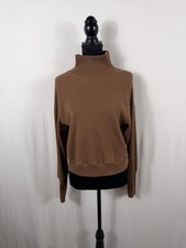 Alo Yoga Ribbed Turtleneck Long-Sleeve Top – Brown picture