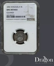 1896 Venezuela 5 Centimos 
