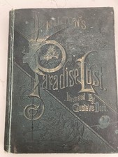 c.1880's Milton's Paradise Lost Illustrated Gustave Dore, antique book picture