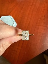 Modern Gents - The Camille  - Yellow Gold, Size 8, Simulated Diamond picture