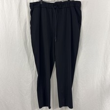 Lululemon Keep Moving 7/8 Black Pants Womens Sz 16 Travel Athleisure Activewear picture