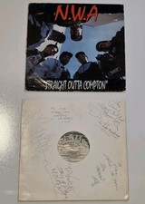RARE Dr Dre + NWA Vintage Signed PSA DNA Album Sleeve Autograph Auto COA Doctor picture