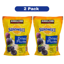 2 Packs Kirkland Signature Sunsweet Dried Plums Pitted Prunes 3.5 lb Each Pack picture