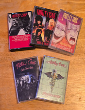 Vintage Motley Crue Cassette Lot- 5 Albums 82', 83', 85', 87', 89' picture