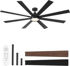 72 Inch Large Ceiling Fans with Lights and Remote 6 Speeds 3CCT Dimmable Large picture