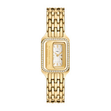 Fossil Raquel Quartz 2H White Silver Dial Gold-Tone 23mm Women's Watch ES5513 picture