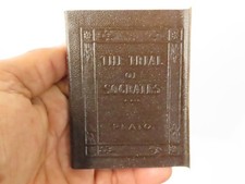 The Trial of Socrates Vintage Leather Bound Book Classic Greek Philosophy picture