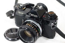 Vintage Canon EF 35mm SLR Film Camera & f/1.8 Lens - TESTED WORKS - READ /984 picture