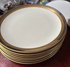 Royal Contessa by Gorham - RARE - Gold/Platinum Bone China 7 Pcs Dinner Set picture