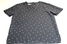 Jones of New York Women's Navy Blue Dots Size 6 Blouse picture