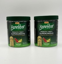 FOR 2 Benefiber Prebiotic Fiber Supergreens Watermelon Lemonade 8.8 oz 2027+ NEW picture