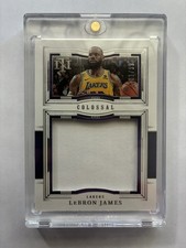 LEBRON JAMES 2023-24 NATIONAL TREASURES COLOSSAL MATERIALS GAME WORN PATCH /99 picture