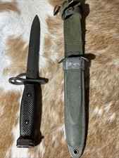 Original USGI M7 Bayonet Vietnam War MILPAR CO M8 A1 Scabbard PWH 7.62 Rifle picture