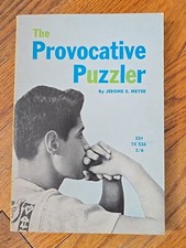 The Provocative Puzzler By Jerome S. Meyer Vintage 1965 MCM mostly Blank picture
