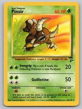 2000 POKEMON PINSIR BASE SET 2 29/130 R NM A90608 FREE S&H picture