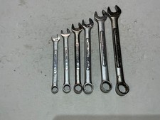 Vtg Craftsman 6 piece combination wrench set SAE 3/8