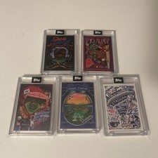 2020 Topps Efdot Iconic Stadium Series 1 Set - Yankees, Mets, Sox, Dodgers, Cubs picture