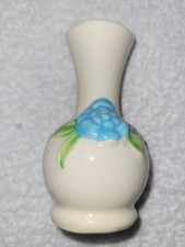 Vintage Shawnee Miniature Pottery Bud Vase, Blue Rose picture