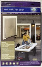 PetSafe White Aluminum Large Pet Door for Entry Door Installation picture