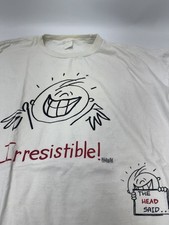 FREEZE T-Shirt Men's Vintage White Large Irresistible Graphic Print Cotton Tee picture