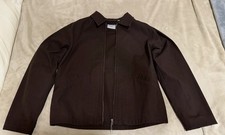JW Anderson x Uniqlo Men's Cotton Zip Up Blouson Jacket - Dark Brown Size M NWT picture