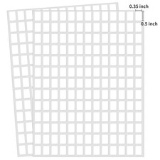 3040 Pcs Matte Small White Labels Stickers Blank Labels Removable Price Tags Lab picture