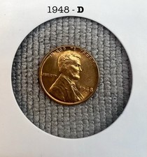 1948-D Lincoln Wheat Cent Penny Gem BU picture